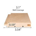 Prosaunas Sauna Wood, Tongue & Groove, STS4 Profile, Nickel-Gap, Wall Material - view 6