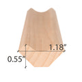 Prosaunas Sauna Wood, Inside Corner Trim, Cove Moulding, SI Profile - view 5
