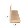 Prosaunas Sauna Wood, Outside Corner Trim, Angle Moulding, VA Profile - view 5
