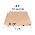 Prosaunas Sauna Wood, Tongue & Groove, STS4 Profile, Nickel-Gap, Wall Material - view 4