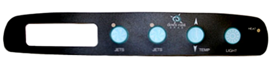Overlay, Spaside, Master Spa MAS425/460, 4-Button (Long) — Master Spa Part #X505250
