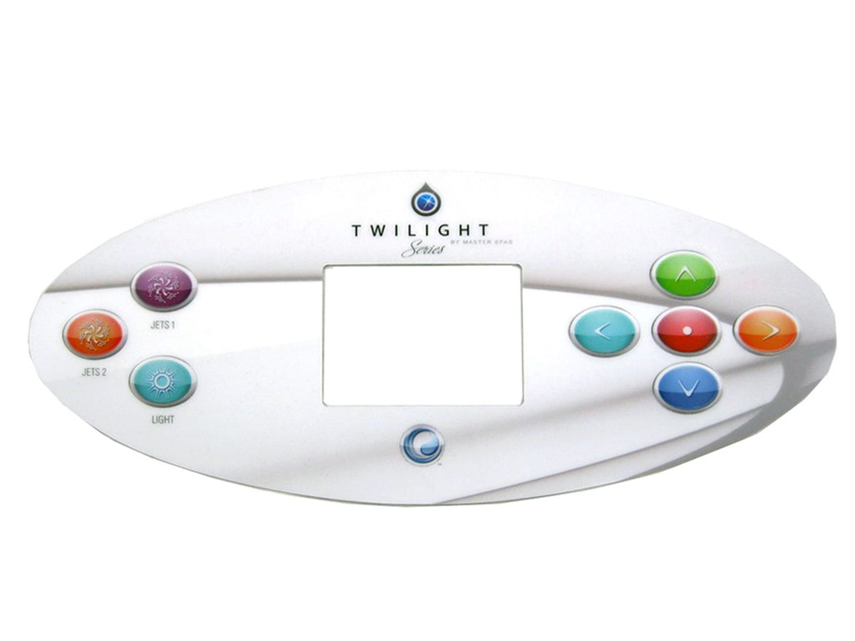 Keypad Overlay, Master Spa Twilight, 2-Pump, 7-Button — Master Spa Part #X509108