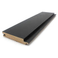 Prosaunas Sauna Wood, Black-Wax Finished, Tongue & Groove, Nickel-Gap, Wall Material