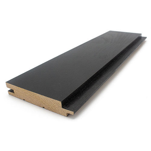 Prosaunas Sauna Wood, Black-Wax Finished, Tongue & Groove, Nickel-Gap, Wall Material
