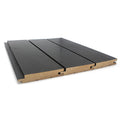 Prosaunas Sauna Wood, Black-Wax Finished, Tongue & Groove, Nickel-Gap, Wall Material - view 2