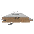 Prosaunas Sauna Wood, Black-Wax Finished, Tongue & Groove, Nickel-Gap, Wall Material - view 6