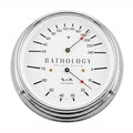 Bathology Commercial Sauna Room Thermometer & Hygrometer, Chrome, Round, 5-7/8"