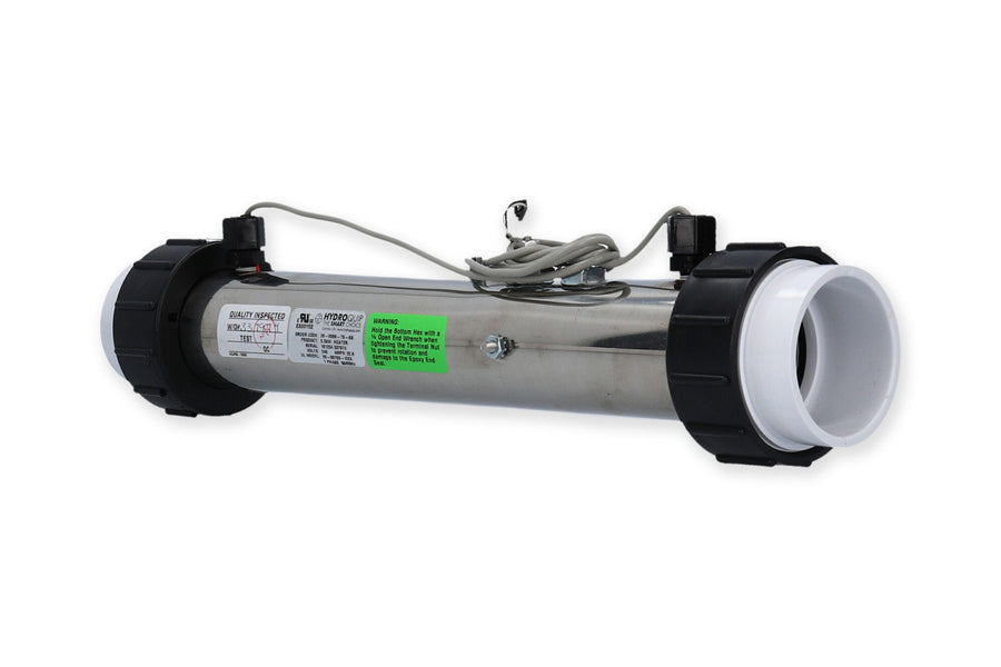 Heater Assembly, HydroQuip, Flo-Thru, M7, 5.5KW, 230V — HydroQuip Part #26-0069-7S-KS