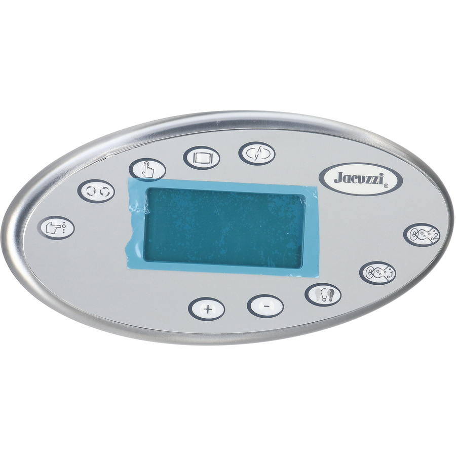 Spaside Control, Jacuzzi J-300, 2002-2006, Oval, 10-Button — Jacuzzi Part #2600-323