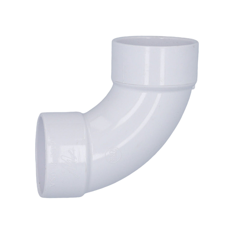 Fitting, PVC, Ell, 90°, Sweep, Slip, 2"S x 2"S — Waterway Part #411-9130