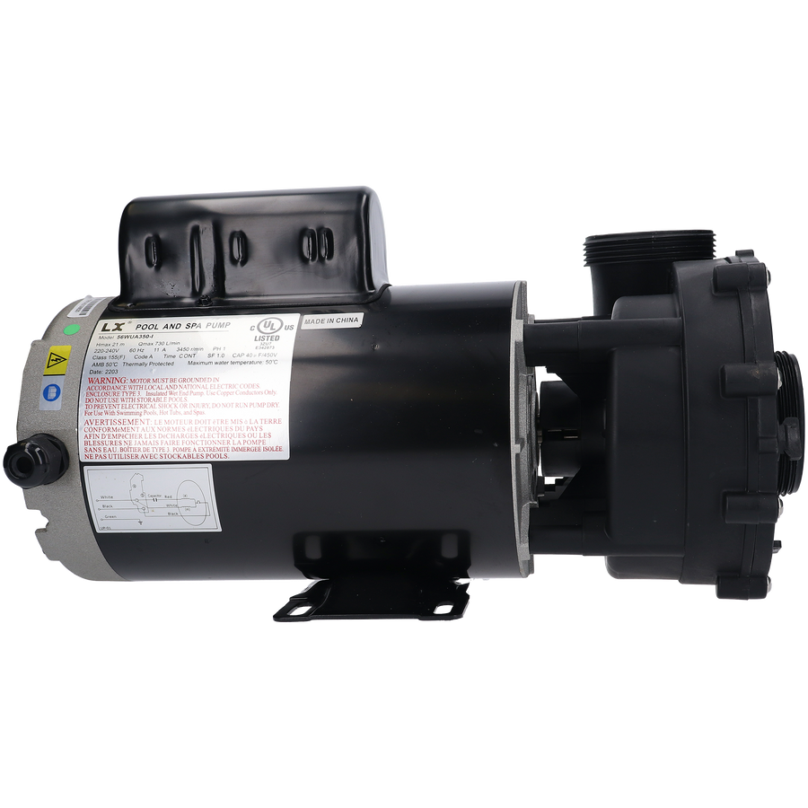 Pump, LX 56WUA, Large Frame, 3.5HP, 230V, 11.0A, 1-Speed — LX Part #56WUA350-I