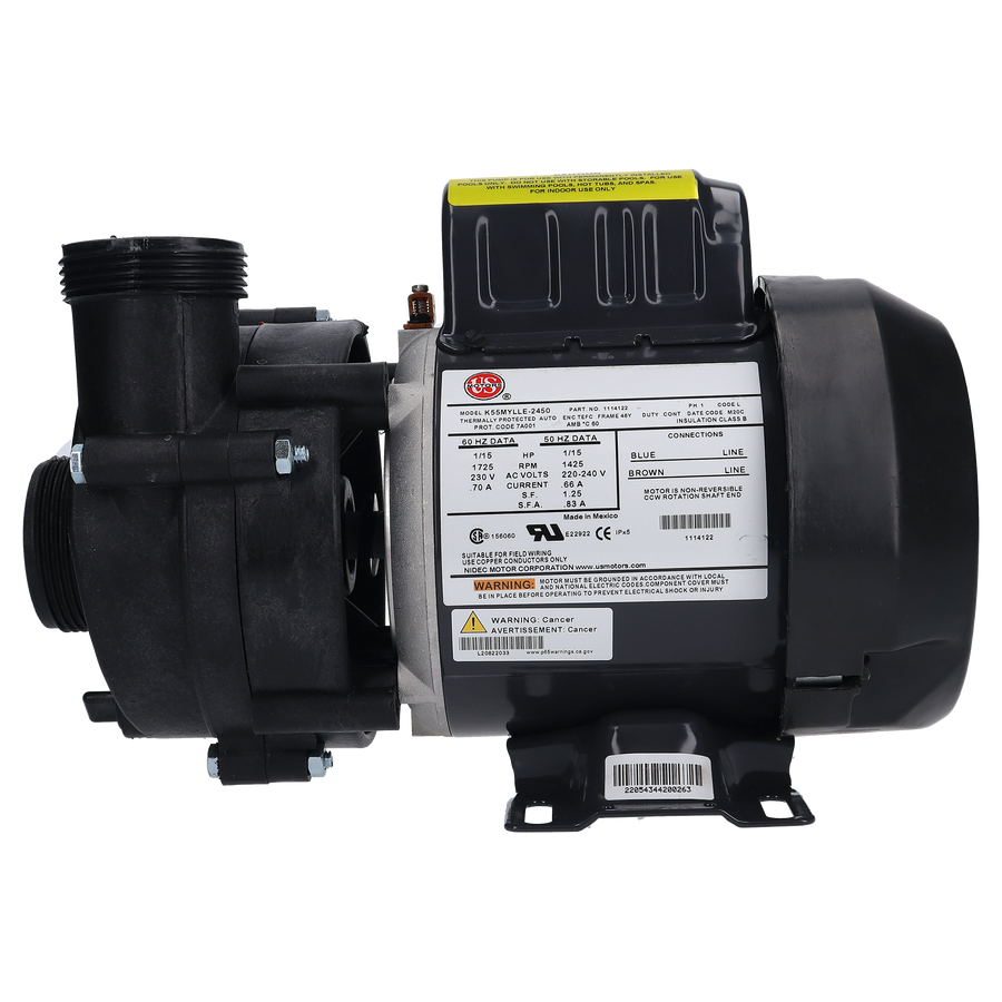 Pump, Circulation, Balboa, 230V, 1/15 HP, 1-1/2" In/Out — Balboa Part #6154106-S
