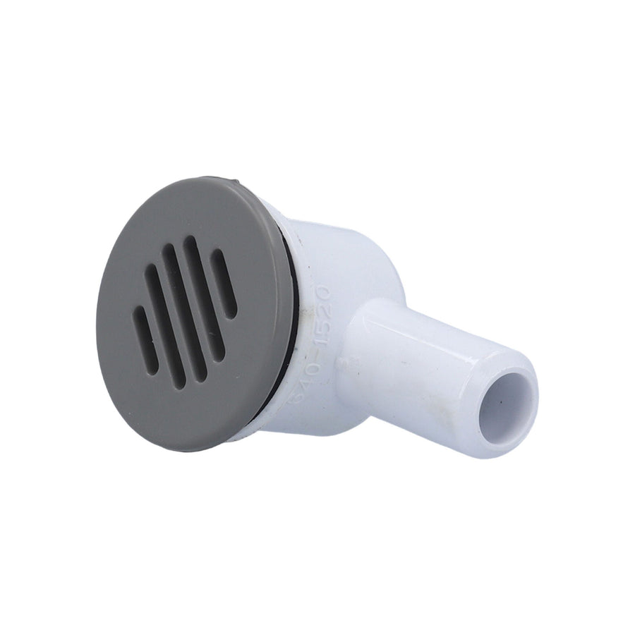 Drain, Waterway, 2"Face, 90°, 3/4"Barb, 1-1/4"Hole w/Cover — Waterway Part #640-0427