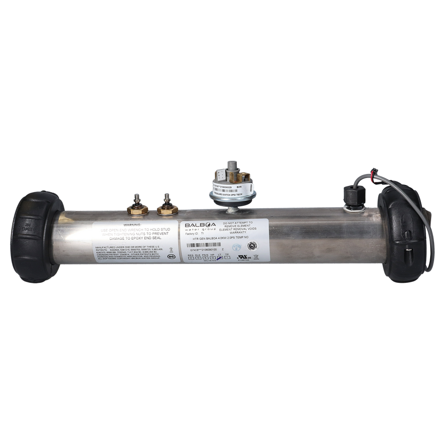 Heater Assembly, Balboa, Flo-Thru, 4.0kW — Balboa Part #G7418