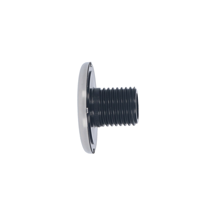 Jet, Euro/Ozone, Large Face, Smooth, Black, Ss Trim Ring, Rd — Rising Dragon Part #RD611-1081S