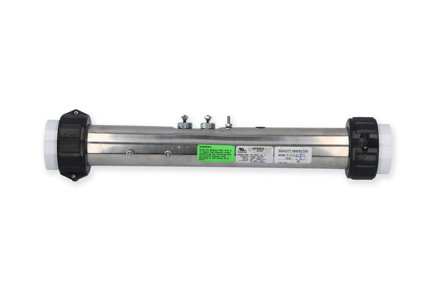 Heater Assembly, Gecko, SSPA, 5.5kW, 230V, 2" x 15"Long — HydroQuip Part #C2550-0800ET-G