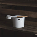 Kolo Sauna Bucket and Ladle Set, Bamboo/Aluminum, 1Gal - view 4