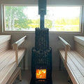 Cozy Heat Chimney Cover, Black Stainless Steel, for SW Sauna Stoves - view 3