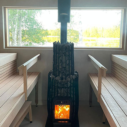 Cozy Heat Chimney Cover, Black Stainless Steel, for SW Sauna Stoves - view 3