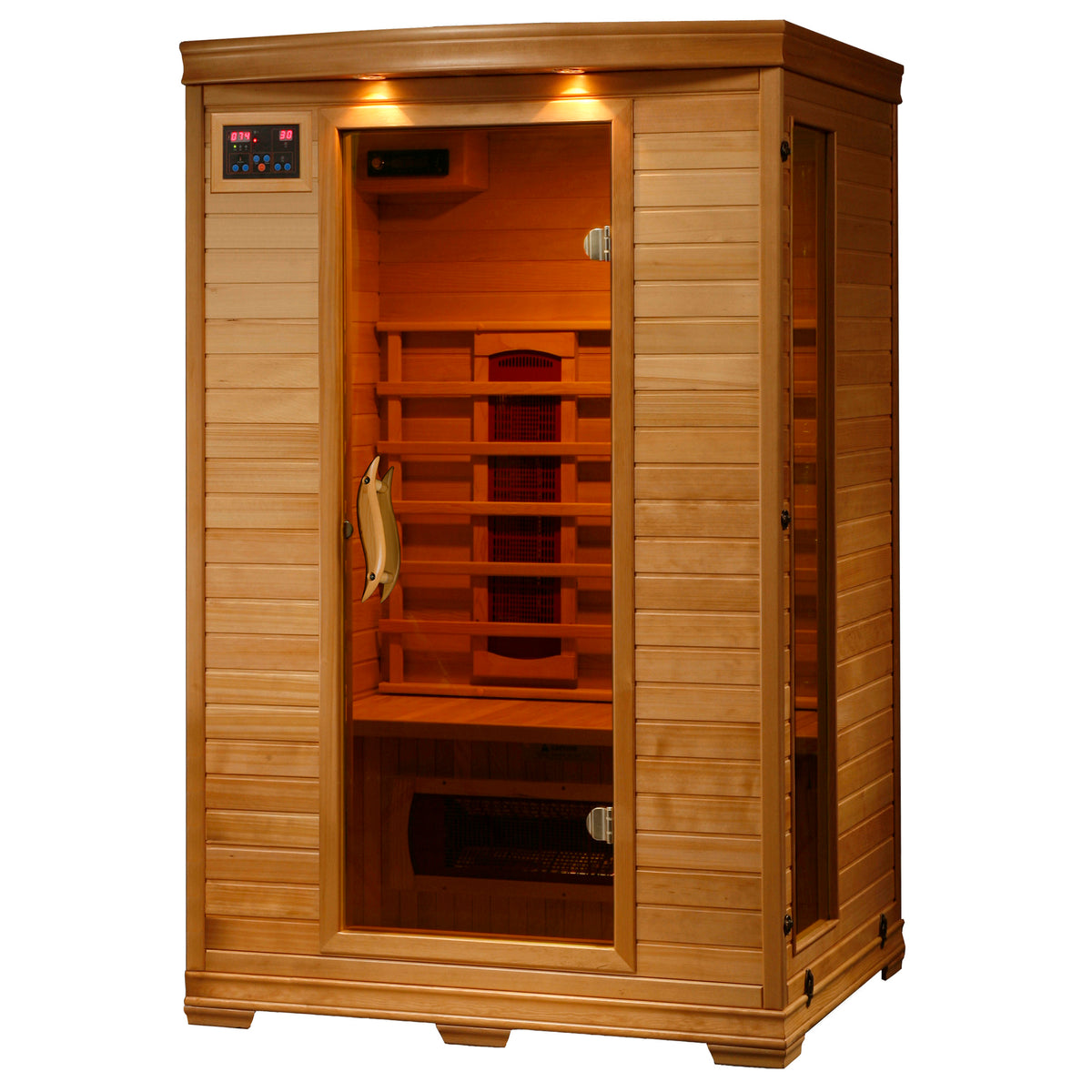 Coronado 2-Person Hemlock Infrared Sauna with 5 Ceramic Heaters — Hemlock FAR infrared sauna by HeatWave