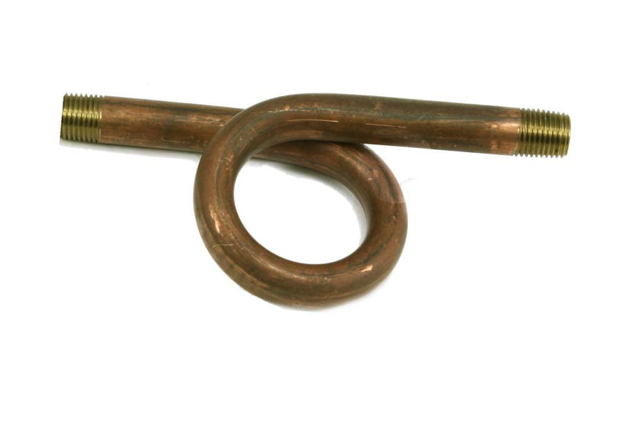 Mr.Steam Pigtail, 1/4" NPT, 180 Deg, CU Series