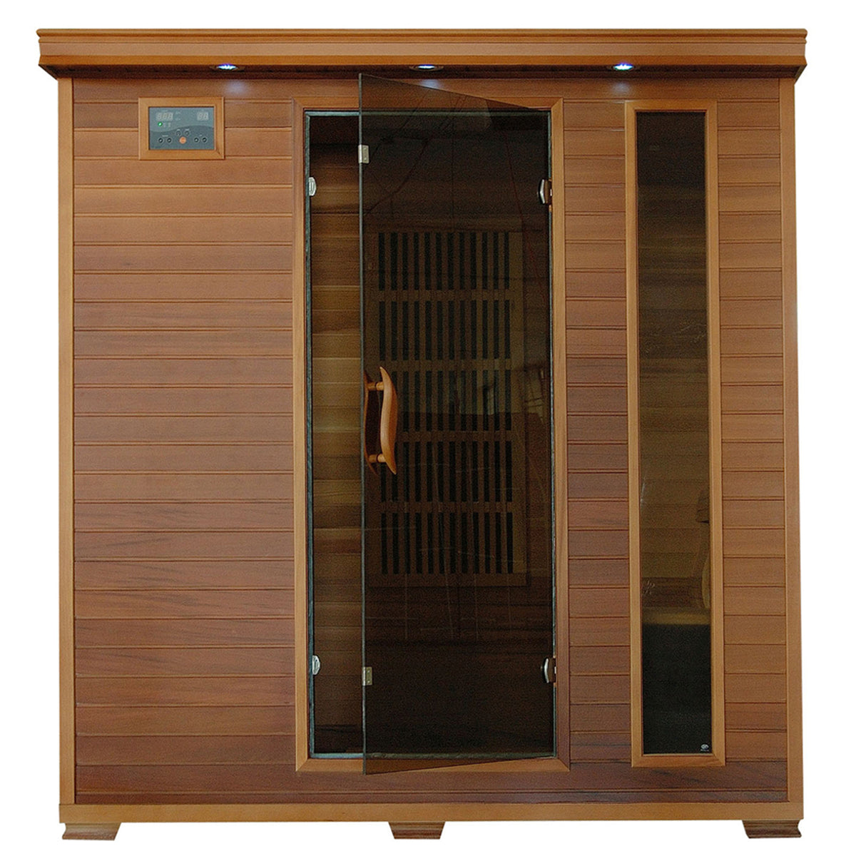 Klondike 4-Person Cedar Infrared Sauna with 9 Heaters — Cedar FAR infrared sauna by HeatWave