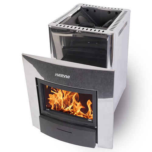 Harvia 20 Duo Stove-Fireplace – front view