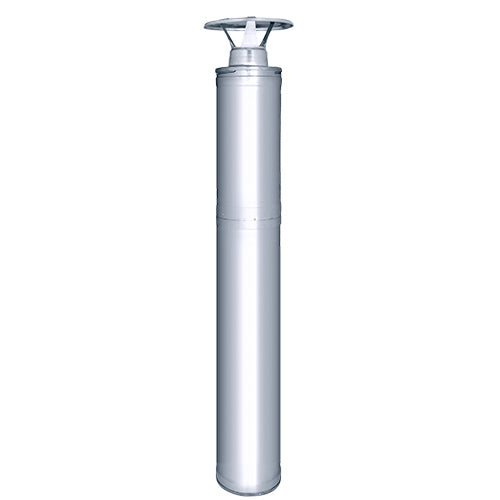 Harvia Sauna Wood Stove Chimney Kit, 1500mm, Stainless Steel
