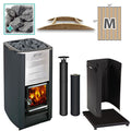 Harvia Wood-Burning Sauna Stove Package, 16.5kW