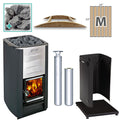 Harvia Wood-Burning Sauna Stove Package, 16.5kW