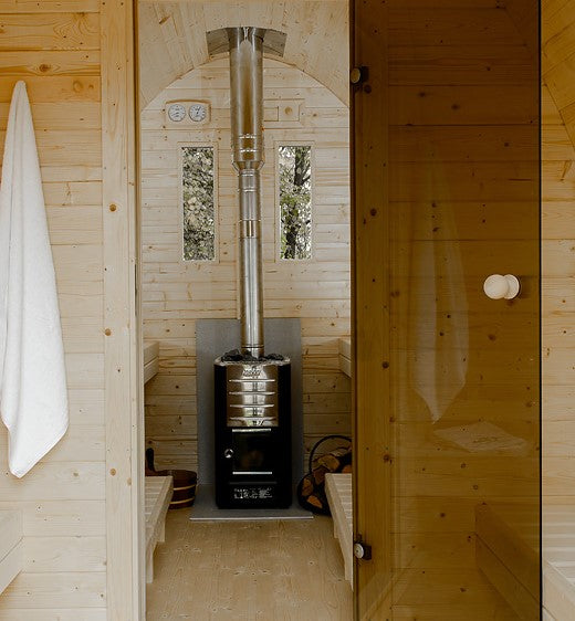 Harvia Sauna Wood Stove Chimney Kit, 1500mm, Stainless Steel - view 2