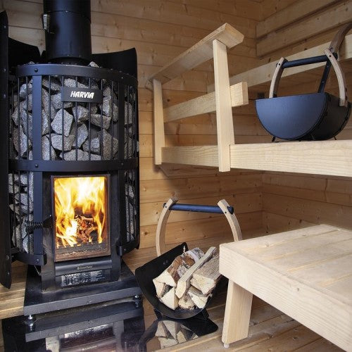 Protective Bedding for Harvia Sauna Stoves, Black, SM - view 3