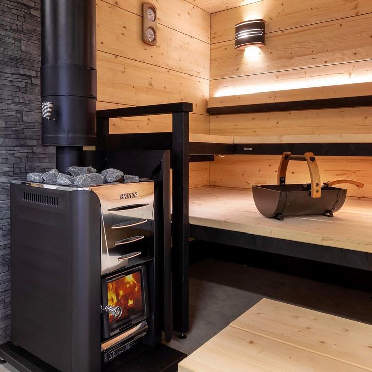 Harvia Pro 20 Wood-Burning Sauna Stove – side angle view