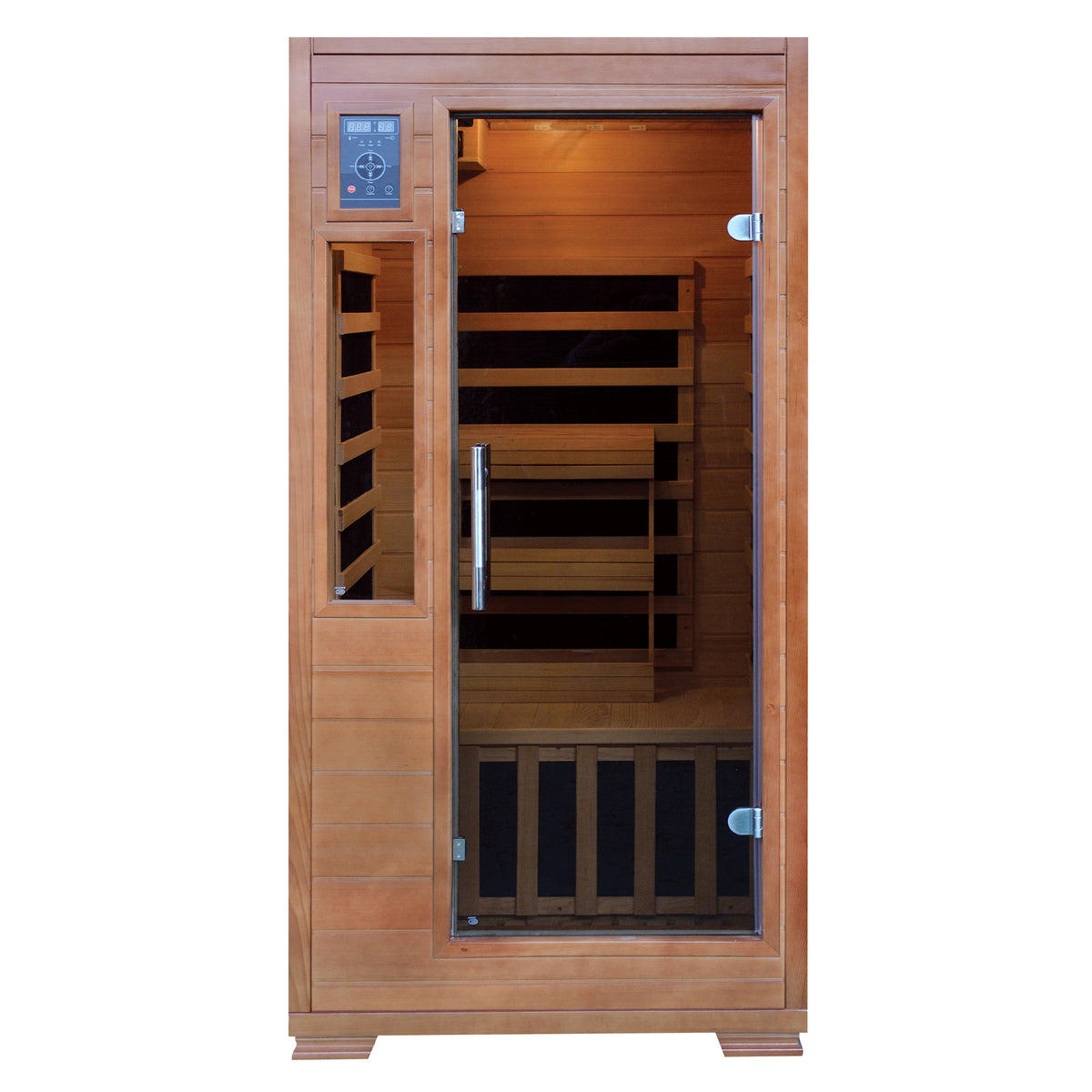 1-2 Person Hemlock Infrared Sauna with 5 Carbon Heaters — Hemlock FAR infrared sauna by HeatWave