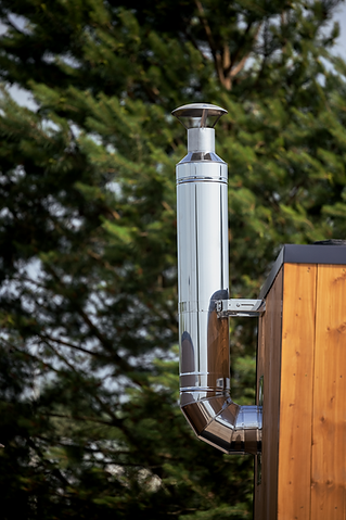 HUUM Sauna Wood Stove Chimney Set, Thru-Wall - view 2