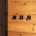 HUUM Sauna Design Towel Hook Set, Black - view 3