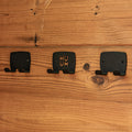 HUUM Sauna Design Towel Hook Set, Black - view 2