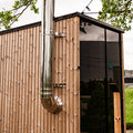 HUUM Sauna Wood Stove Chimney Set, Thru-Wall Backside Connection - view 4