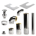 HUUM Sauna Wood Stove Chimney Set, Thru-Wall - view 3