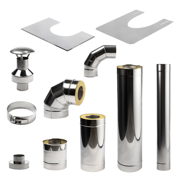 HUUM Sauna Wood Stove Chimney Set, Thru-Wall - view 3