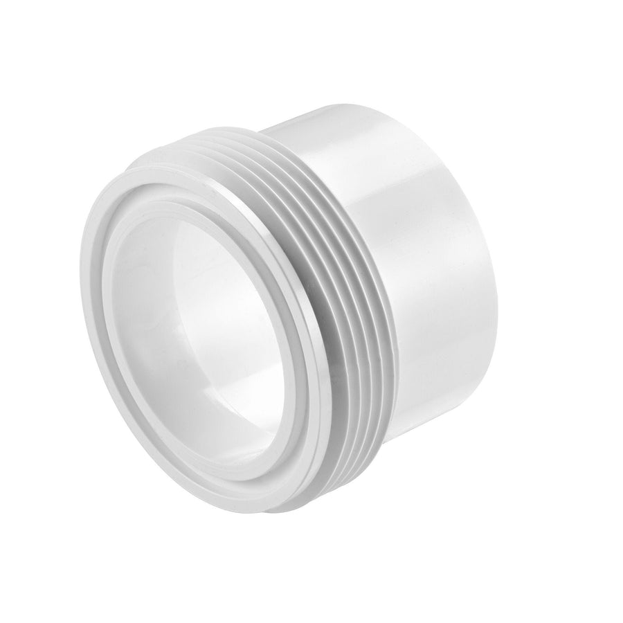 Tailpiece, Heater Union, Magic, 2"MBT x 2"S w/ O-Ring Groove — Magic Plastics Part #50107020