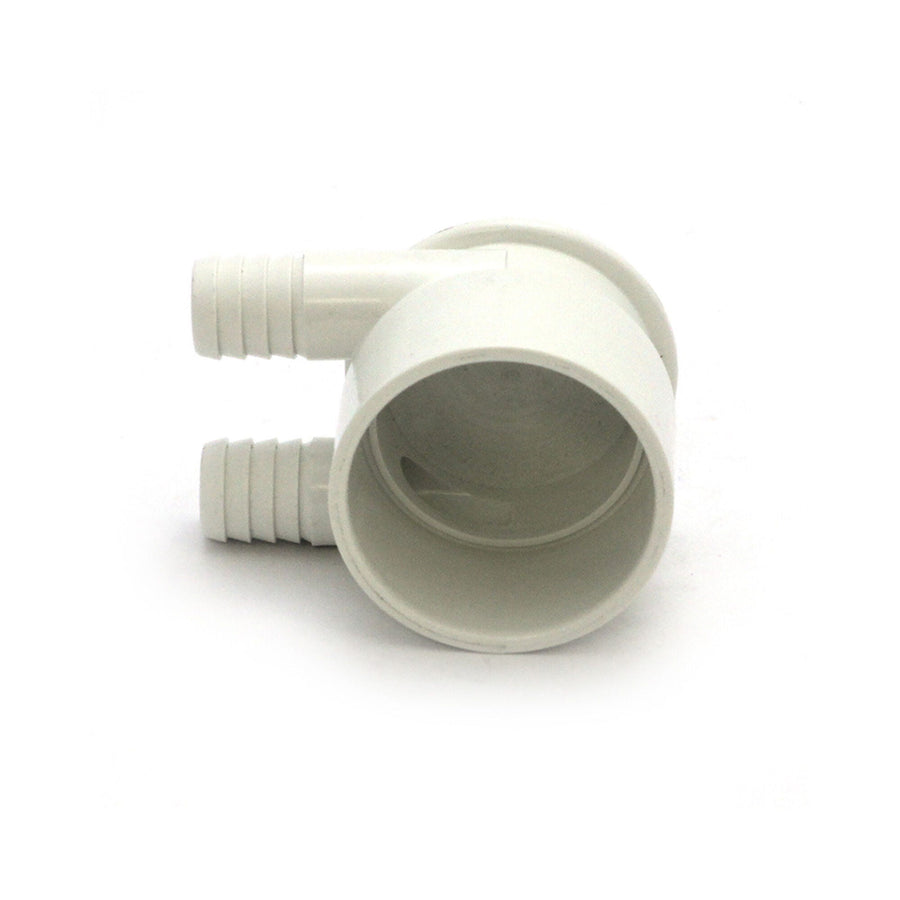 Manifold, PVC, Magic, 2"S x Dead End x (2) 3/4"RB Ports — Magic Plastics Part #0363-20