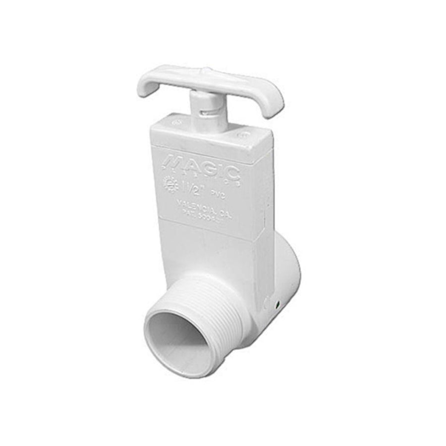 Slide Valve, Magic, Uni-Body, 1-1/2"MPT x 1-1/2"FPT — Magic Plastics Part #0434-15