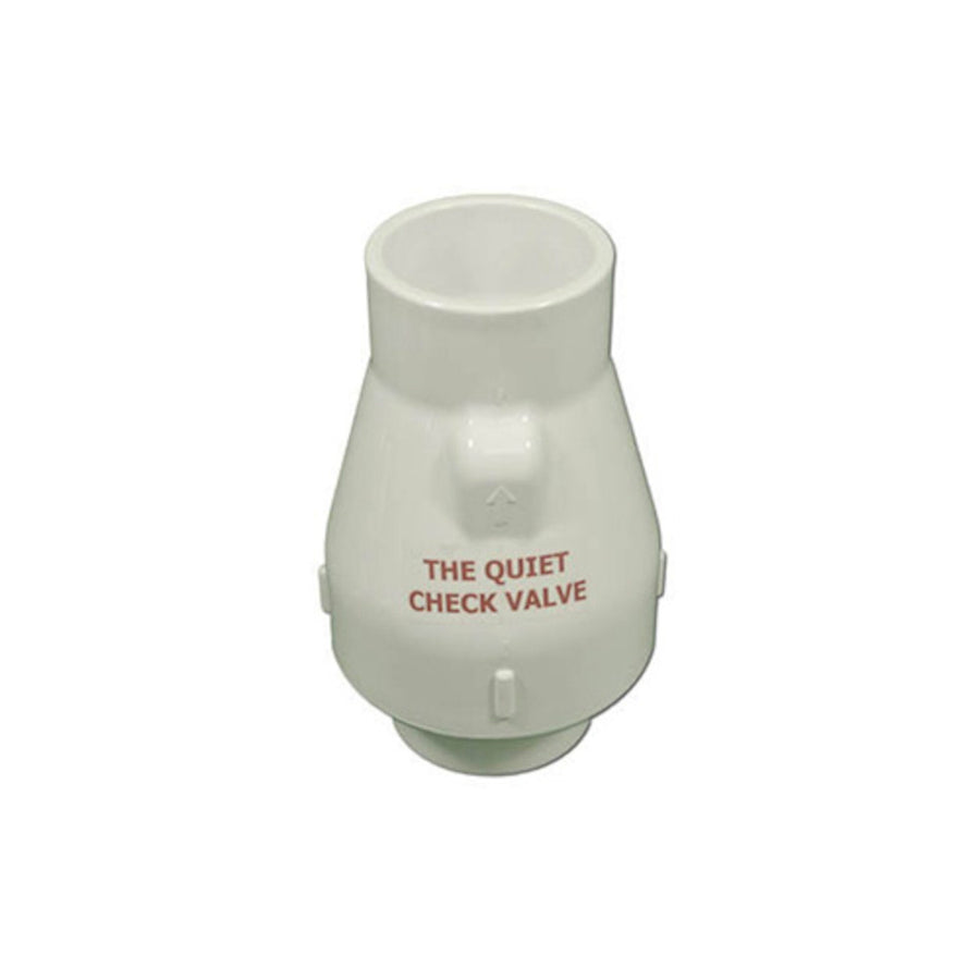 Check Valve, Magic, 1/2lb Spring, 2"S x 2"S, White — Magic Plastics Part #0821-20