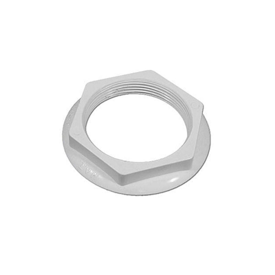 Wall Fitting Lock Nut, HydroAir, Micro Series, White — Hydro Air Part #10-3807