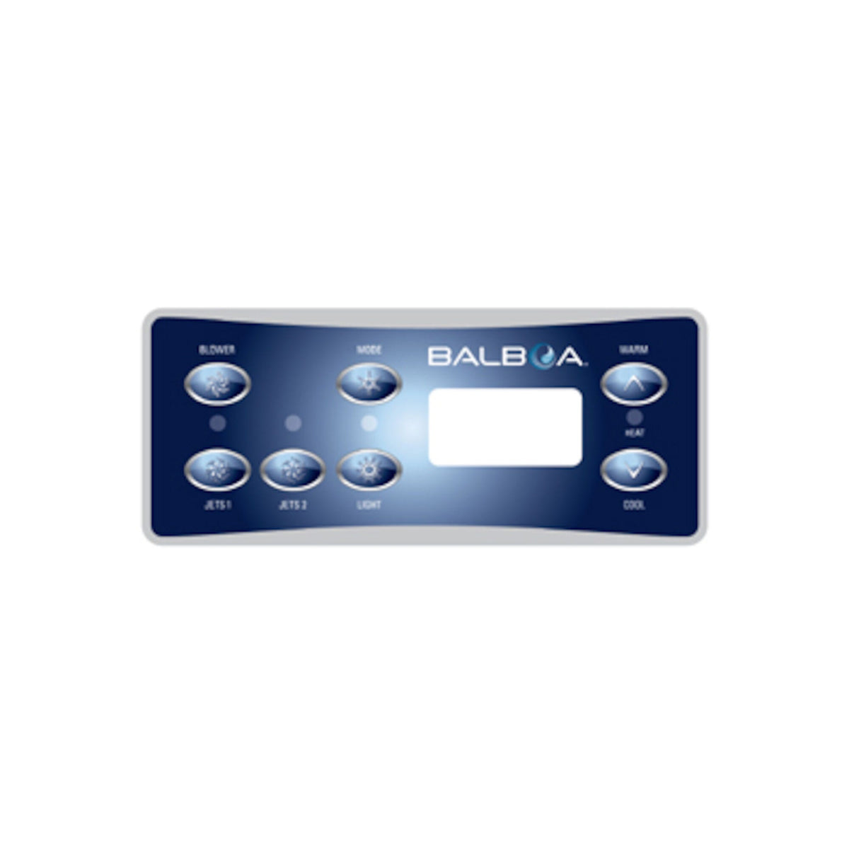 Overlay, Spaside, Balboa VL701S, Serial Standard, 7-Button — Balboa Part #10430