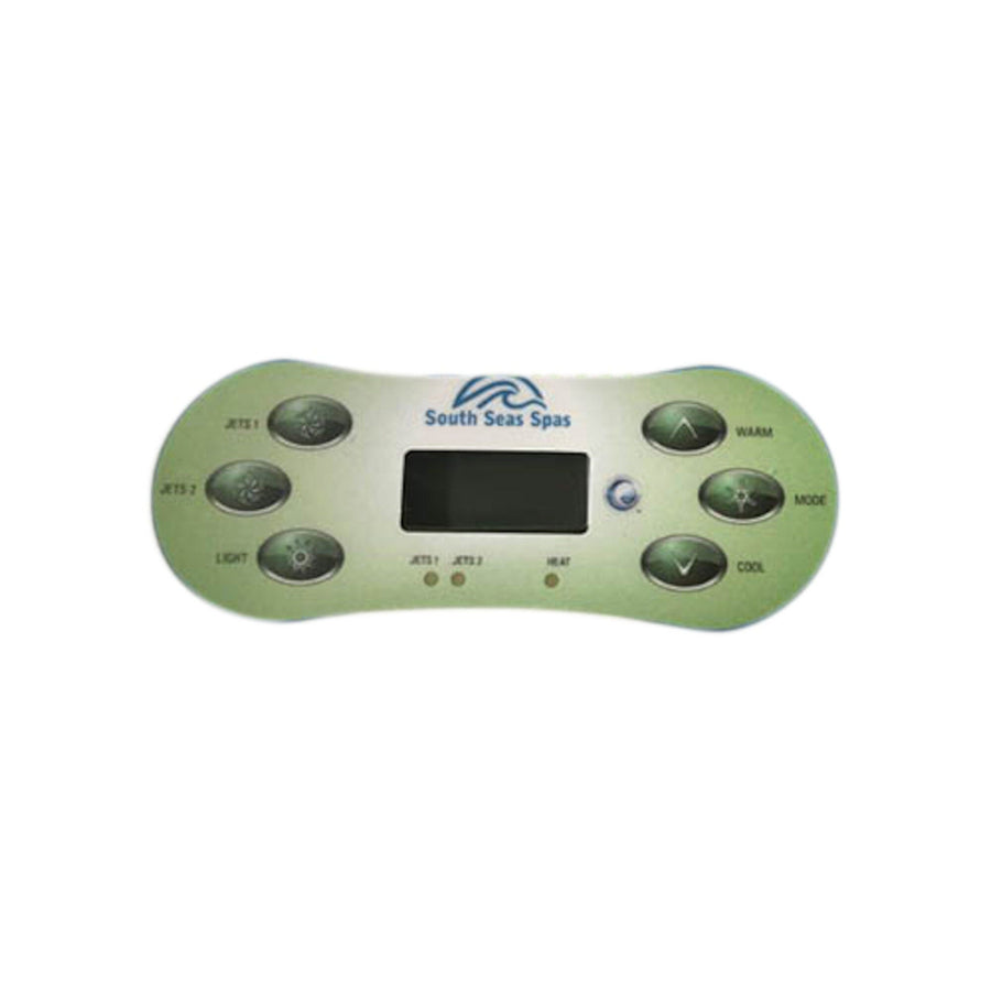 Overlay, Spaside, Artesian, South Seas, VL620S, 6 Button — Artesian Spa Part #11-0145-08