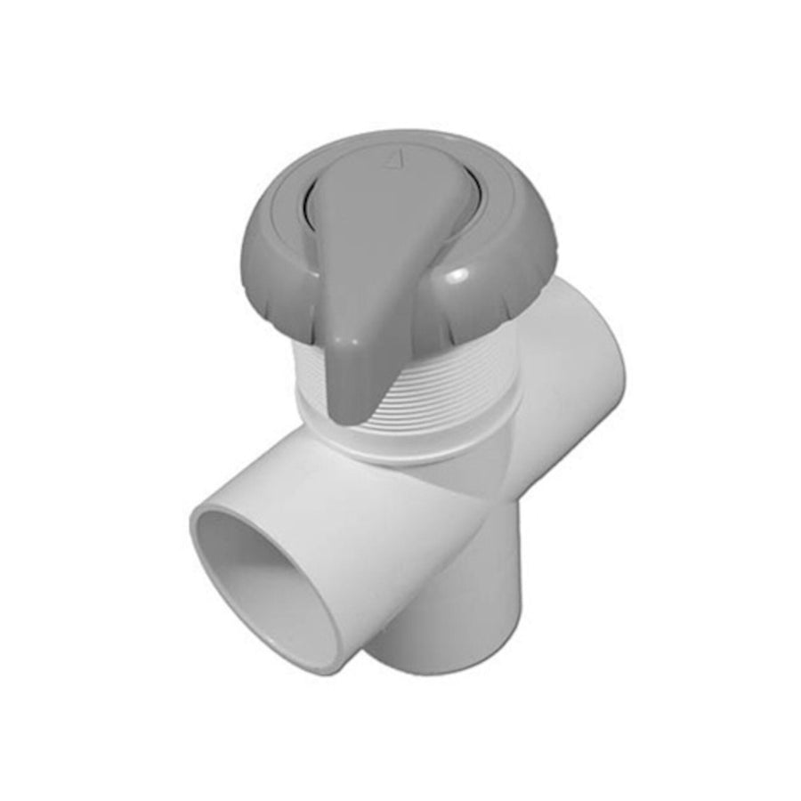 Diverter Valve, HydroAir, 3-Port, 2" HydroFlow, Vertical — Hydro Air Part #11-4000-GRY
