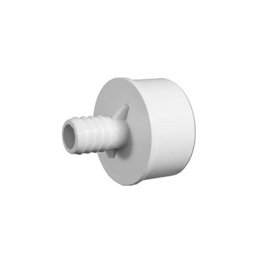Fitting, PVC, Ribbed Barb Adapter, 3/4"RB x 2"Spg — Waterway Part #413-4520