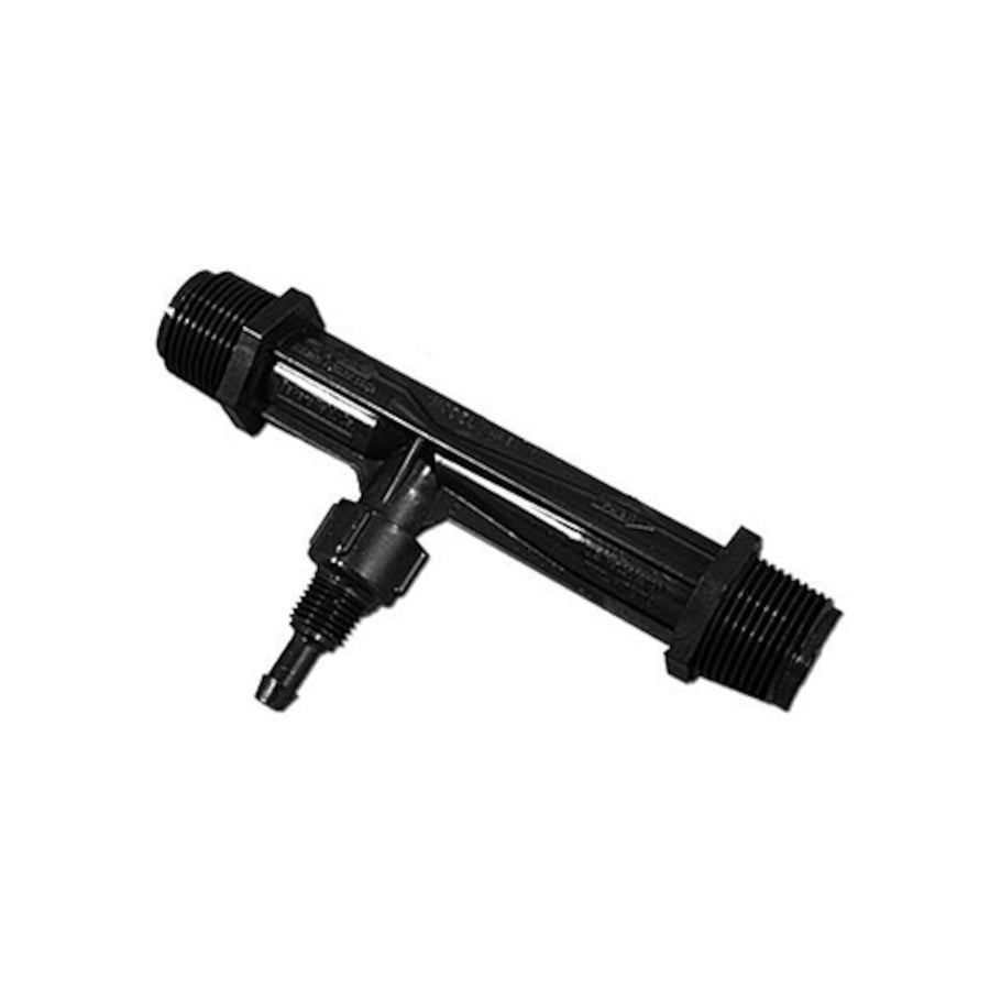 Ozone Injector, Mazzei, 3/4"MPT x 3/4"MPT x 1/4"Barb Cap — Brett Aqualine Part #584-MAZZEI